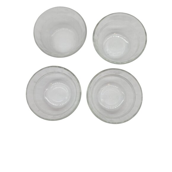 Set Of 6 Vintage Pyrex Clear Glass Custard Cups Dessert Bowls 6 Oz - Picture 1 of 5